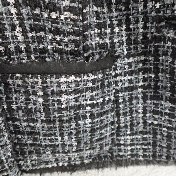 Anne Klein Women's Cropped Tweed Blazer Size 10 - Picture 7 of 13